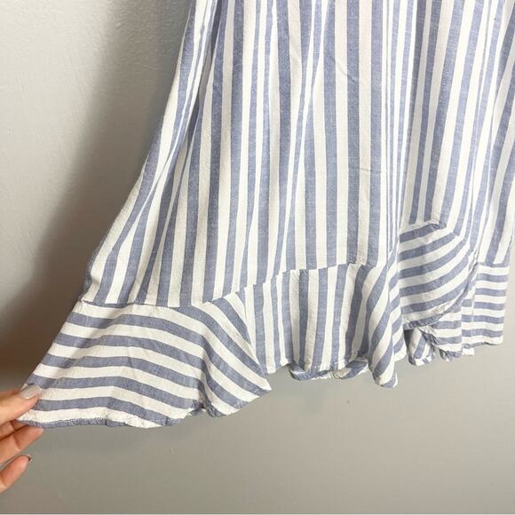 Sim & Sam Mini Summer Dress Blue and White Stripes Women’s size S\ - Picture 3 of 12